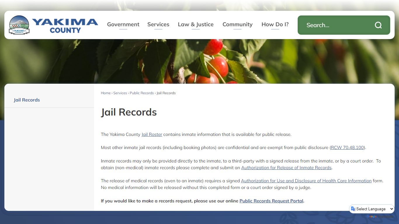 Jail Records | Yakima County, WA