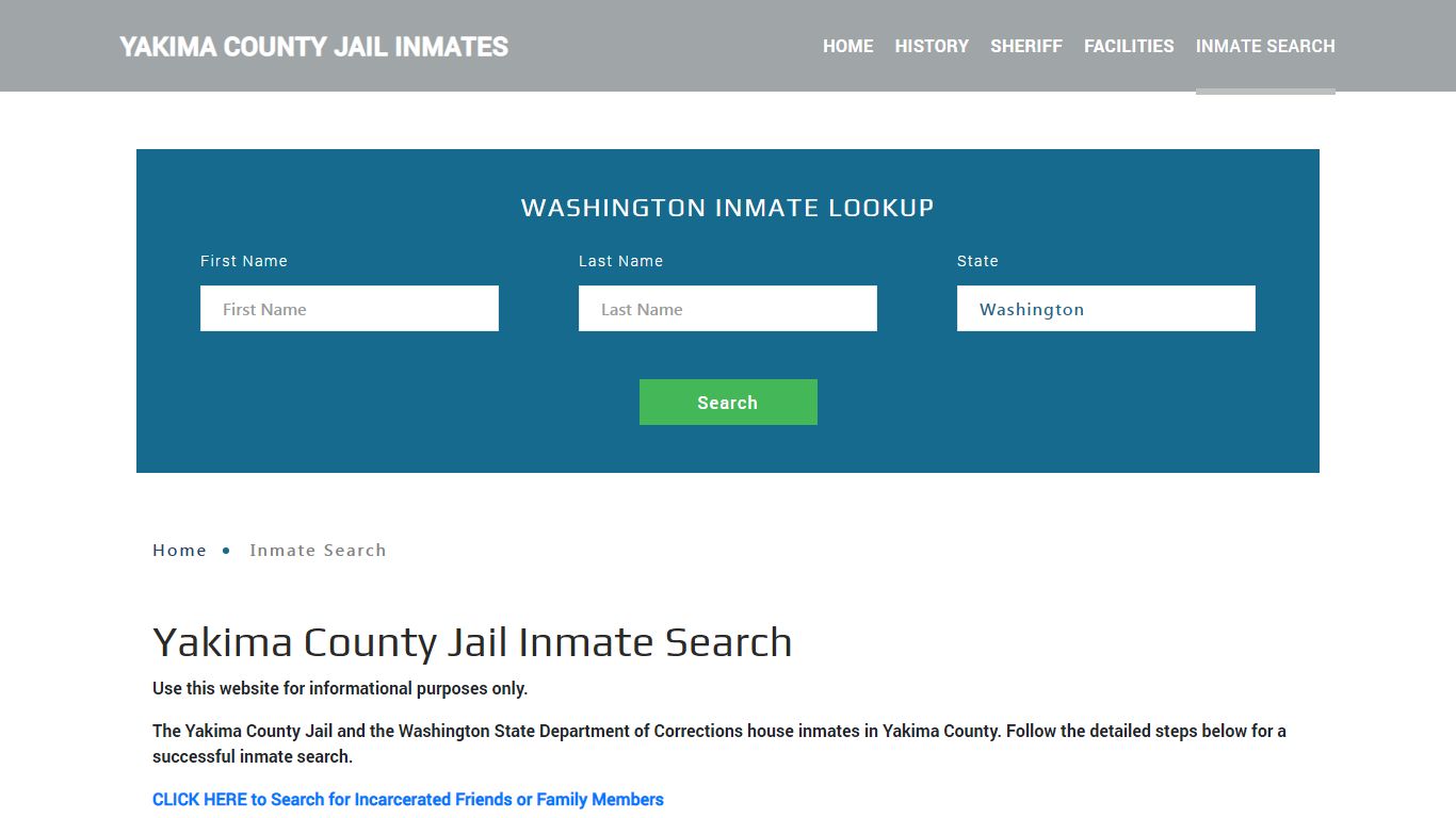 Yakima County, WA Detainee Lookup